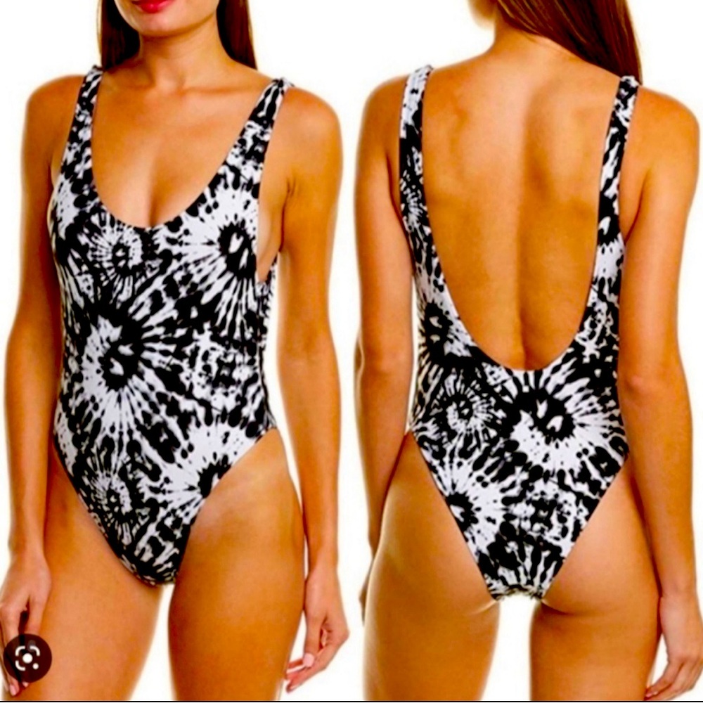 Dolce Vita The Tides Tie Die High Leg One Piece Swimsuit Size Medium